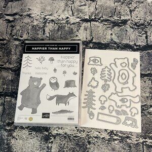 Stampin' Up HAPPIER THAN HAPPY Photopolymer Stamps & Dies